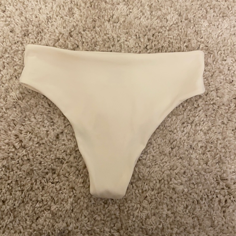 Wanderlust White High Waisted Bottom